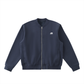 Essential Zip-Up Fleeced Varsity Jacket