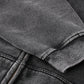 Washed Zip-Through Boxy Fleece Hoodie