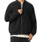 Essential Zip-Up Fleeced Varsity Jacket