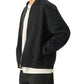 Essential Zip-Up Fleeced Varsity Jacket